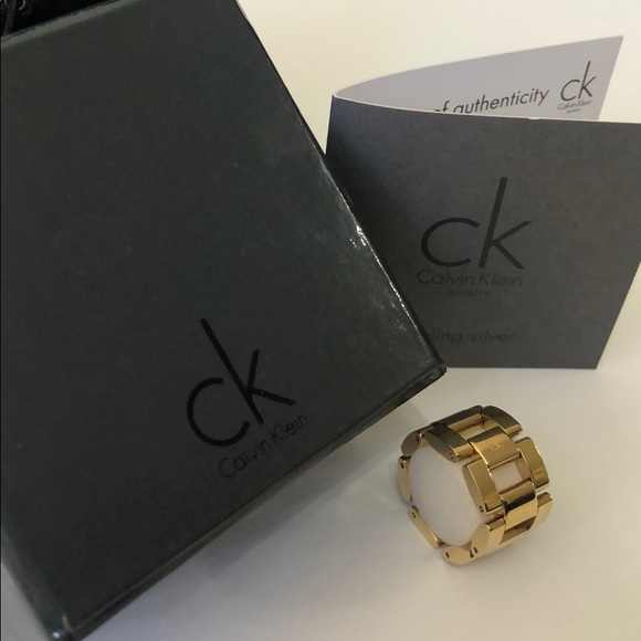 CK gold plated ring - Picture 2 of 4